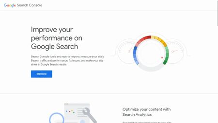 Google Search Console Website Screenshot
