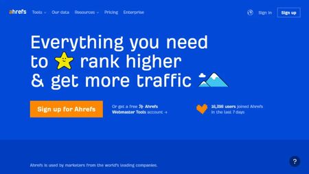 Ahrefs Website Screenshot