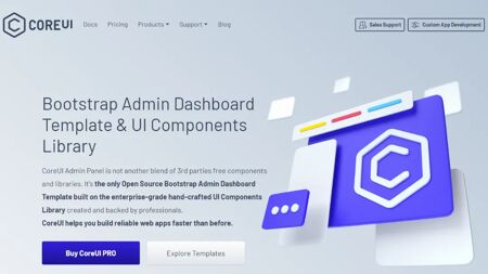 CoreUI Website Screenshot