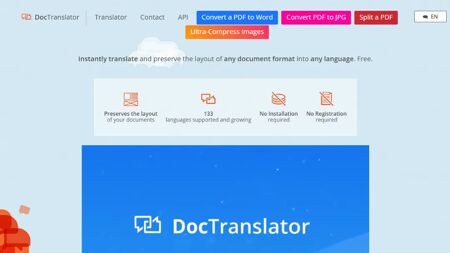 Onlinedoctranslator.com Website Screenshot