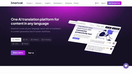 Smartcat Website Screenshot