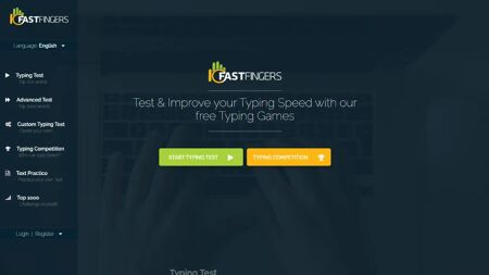 10FastFingers.com Website Screenshot