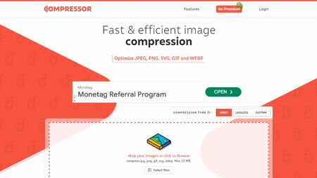 Compressor.io Website Screenshot