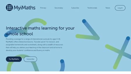 MyiMaths Website Screenshot