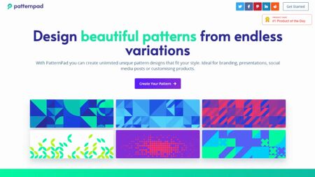 PatternPad Website Screenshot