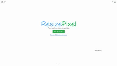 ResizePixel Website Screenshot