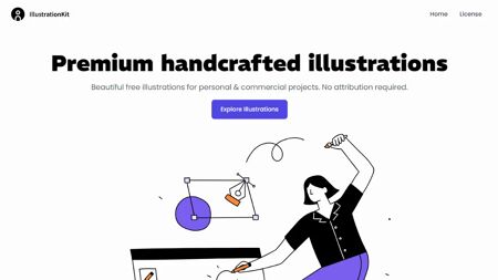 Illustration Kit Website Screenshot