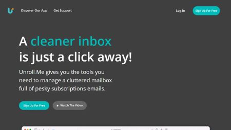 Unroll.Me Website Screenshot
