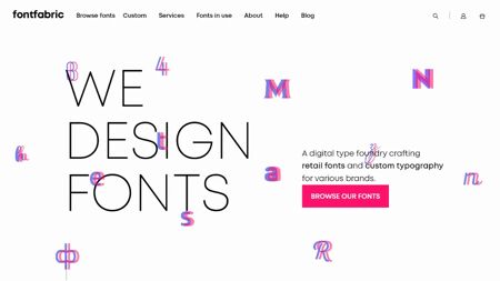 Fontfabric Website Screenshot