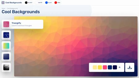 Cool Backgrounds Website Screenshot