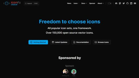 Iconify Design Website Screenshot