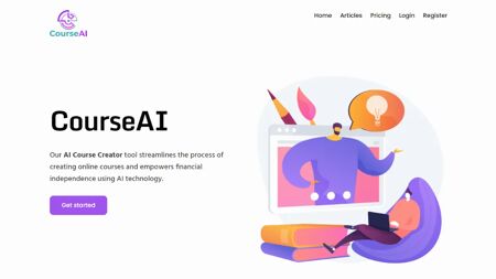 CourseAI Website Screenshot