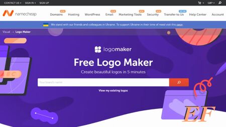 Free Logo Maker by Namecheap Website Screenshot