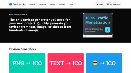 favicon.io Website Screenshot