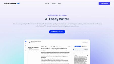 Textero AI Website Screenshot