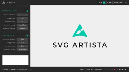 SVG Artista Website Screenshot