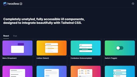 Headless UI Website Screenshot
