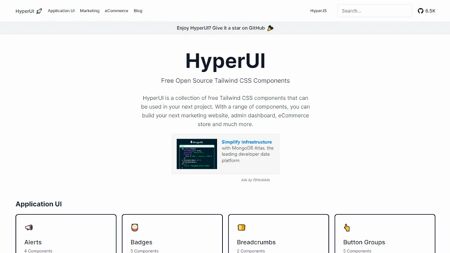 HyperUI Website Screenshot