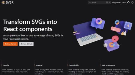 SVGR Website Screenshot