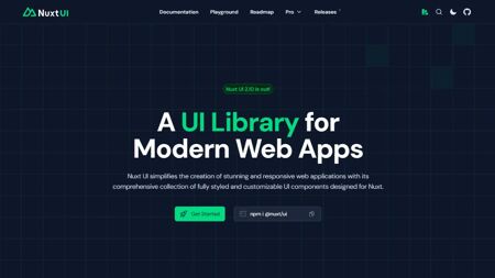 Nuxt UI Website Screenshot