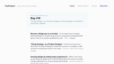 HeyDesigner Website Screenshot