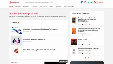 Bestfolios Website Screenshot