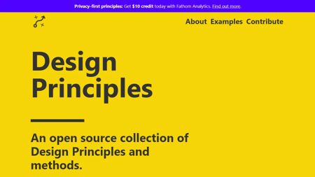 Design Principles Website Screenshot