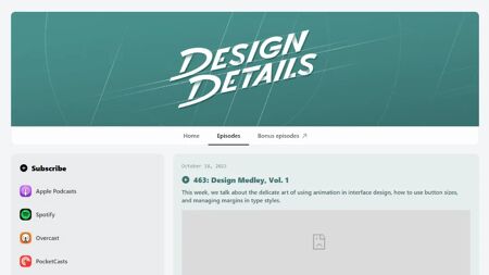 Design Details Website Screenshot