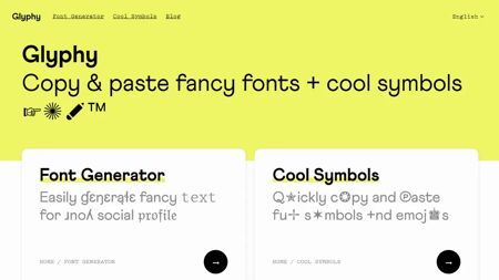 Glyphy.io Website Screenshot