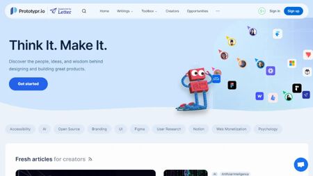 Prototypr.io Website Screenshot
