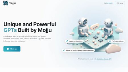 Mojju Website Screenshot