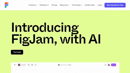 FigJam AI by Figma Website Screenshot