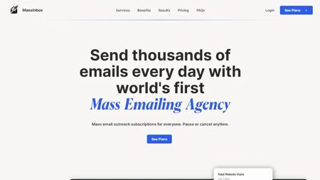 MassInbox Website Screenshot