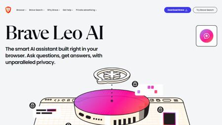 Brave Leo AI Website Screenshot