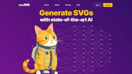 neoSVG Website Screenshot
