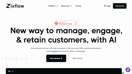 Zixflow Website Screenshot