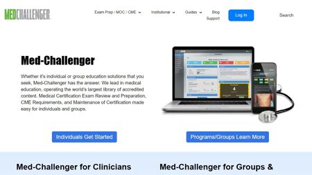 Med-Challenger Website Screenshot